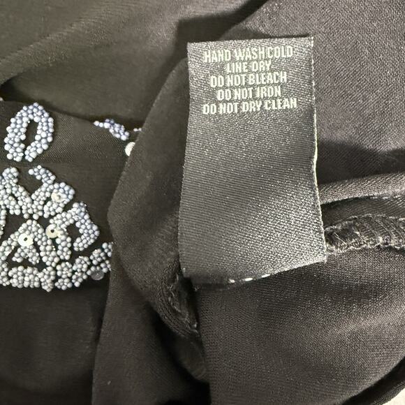 VTG Y2K Dressbarn Embellished Tank Top Sz M P Fairy‎ Whimsigoth Going Out USA - Picture 8 of 10